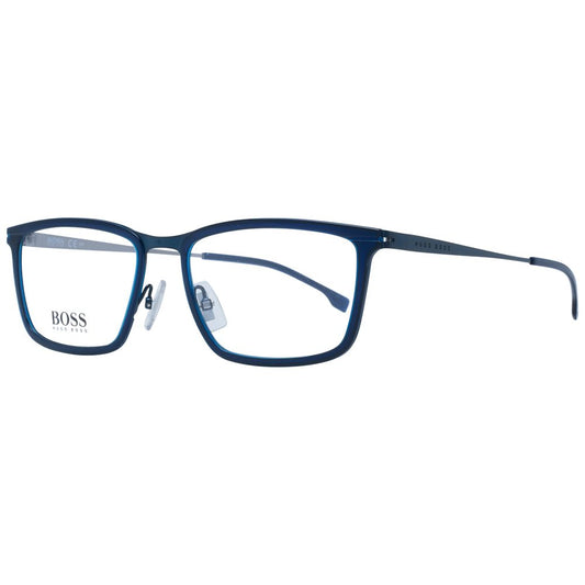 Hugo Boss Blaue Brille aus Edelstahl (Gestell)