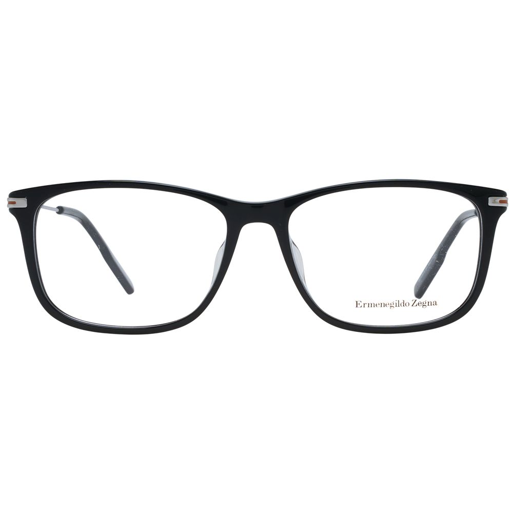 Ermenegildo Zegna Schwarze Kunststoffbrille (Gestell)