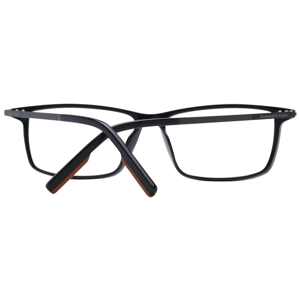 Ermenegildo Zegna Schwarze Kunststoffbrille (Gestell)