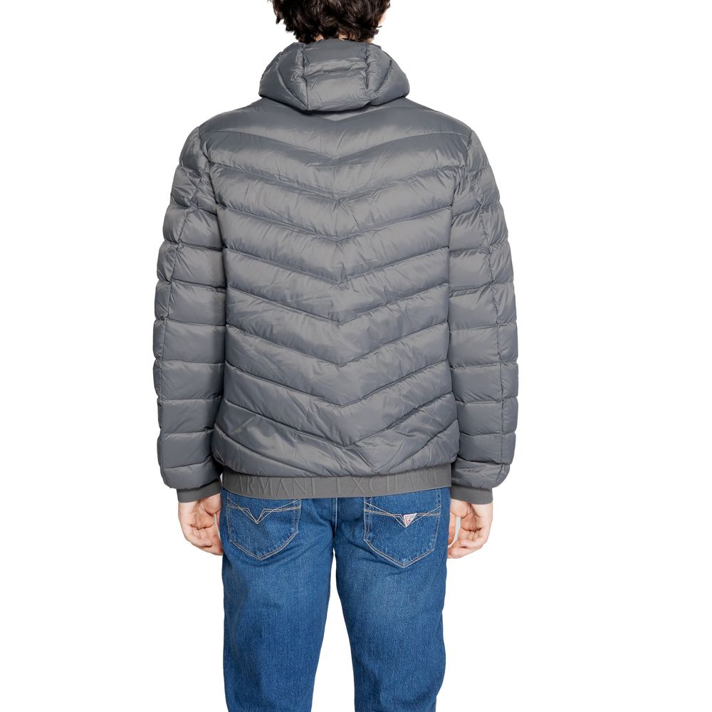 Gray Polyester Jackets & Coat