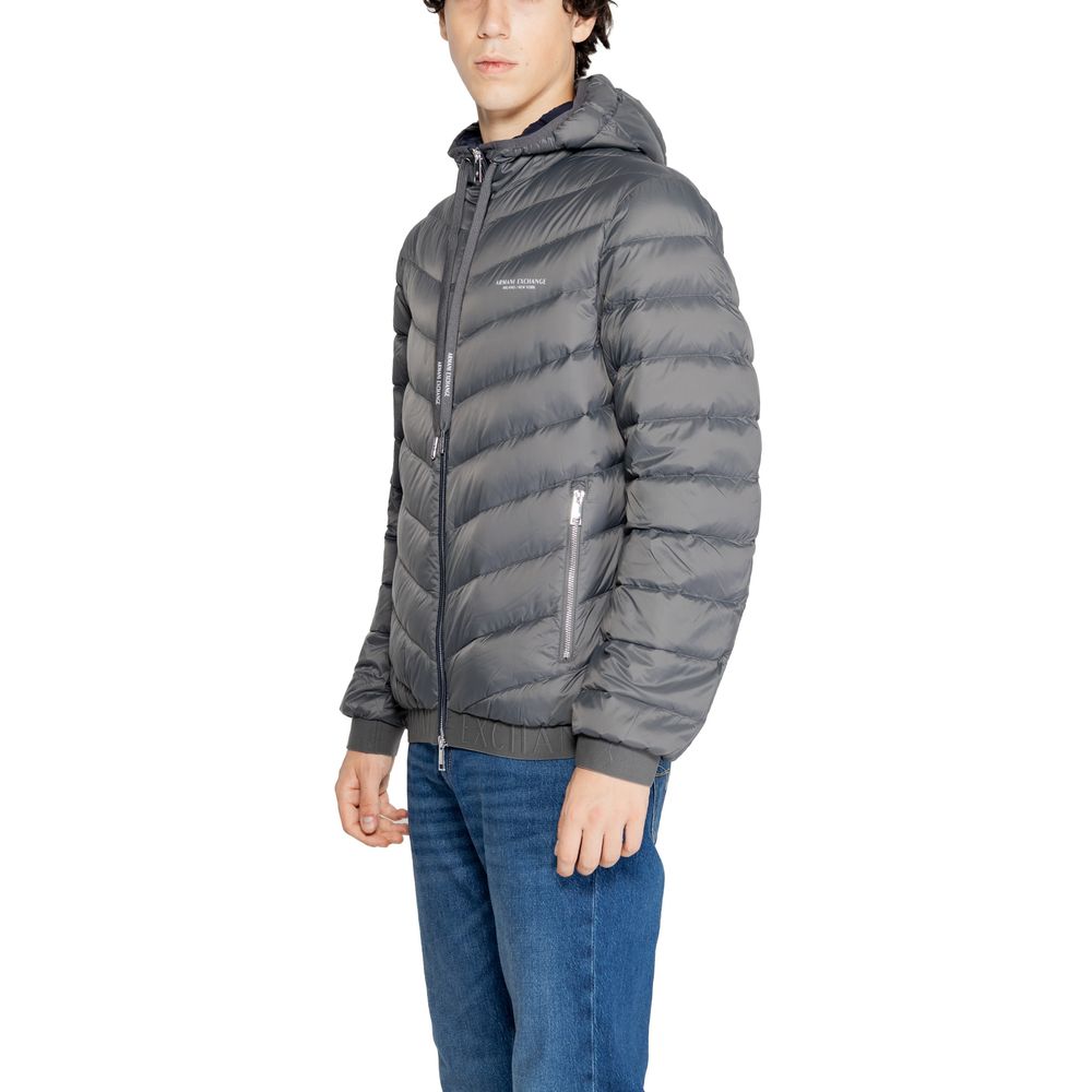 Gray Polyester Jackets & Coat