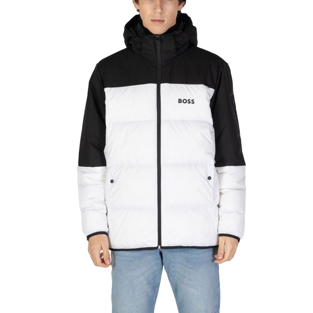 White Recycled Polyester Jackets & Coat