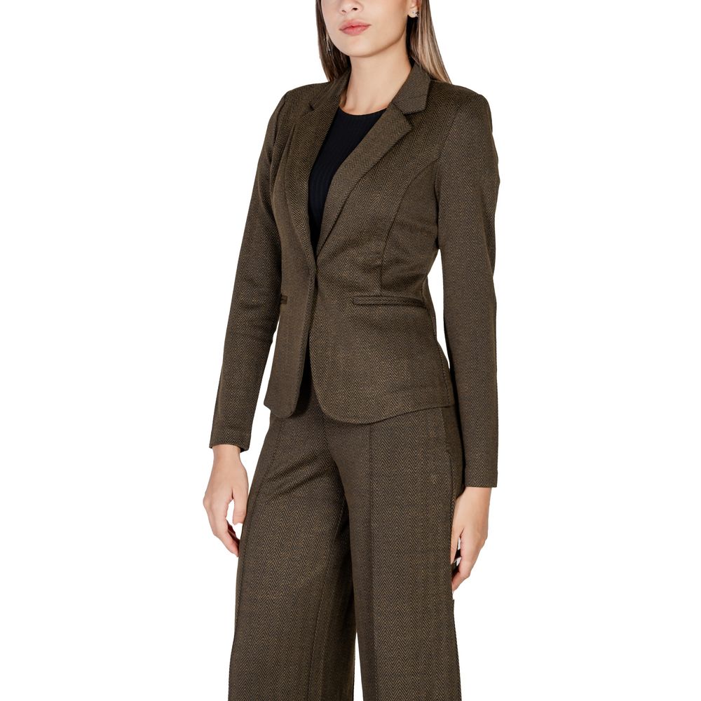 Green Polyester Blazer