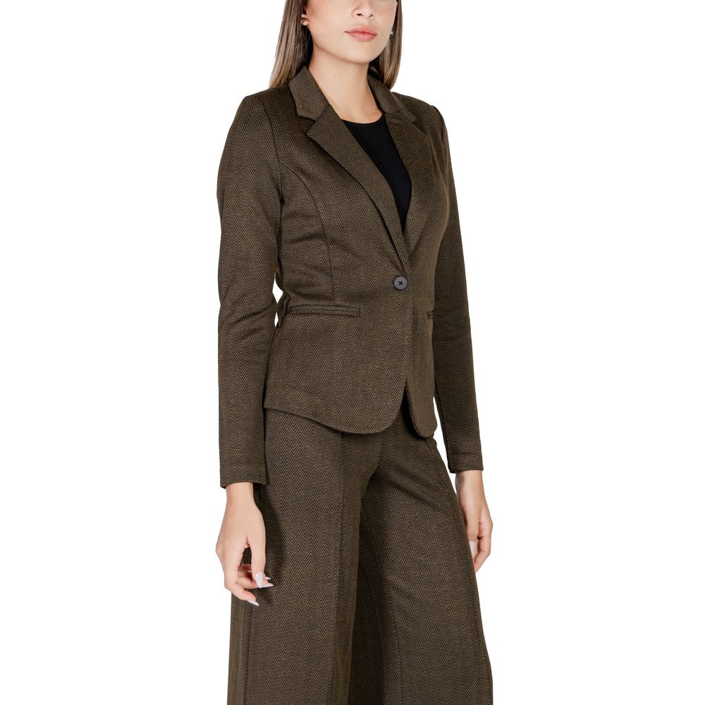 Green Polyester Blazer
