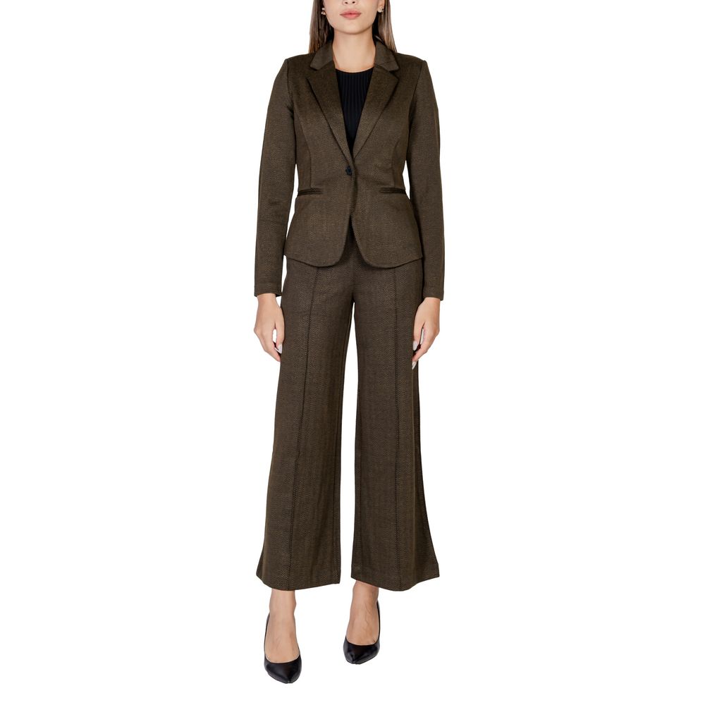 Green Polyester Blazer