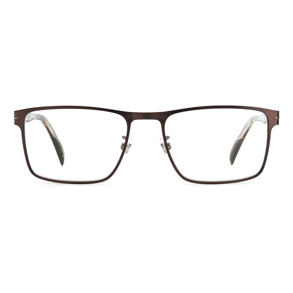 David Beckham Braune Metallbrille (Fassung)