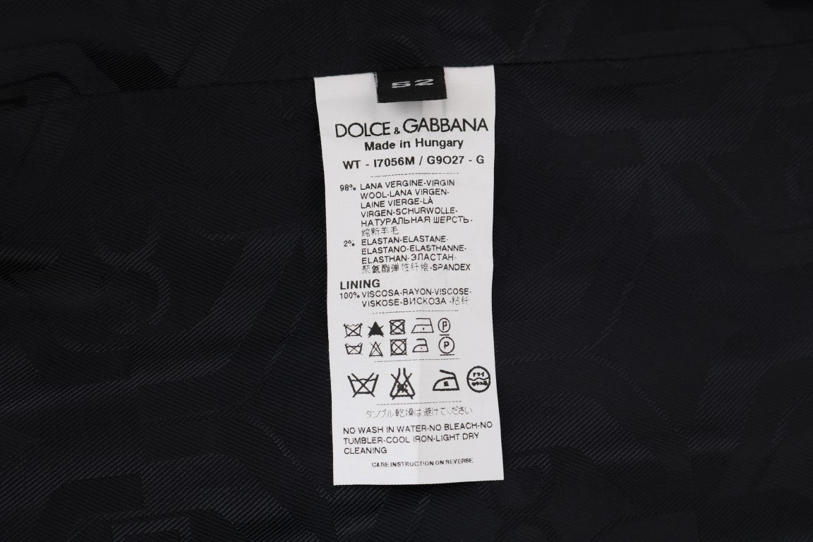 Dolce & Gabbana Graue Stretchweste aus Wolle