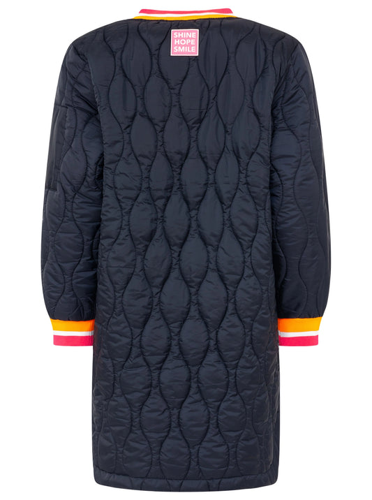 Bombermantel "Shine Hope Smile" blau
