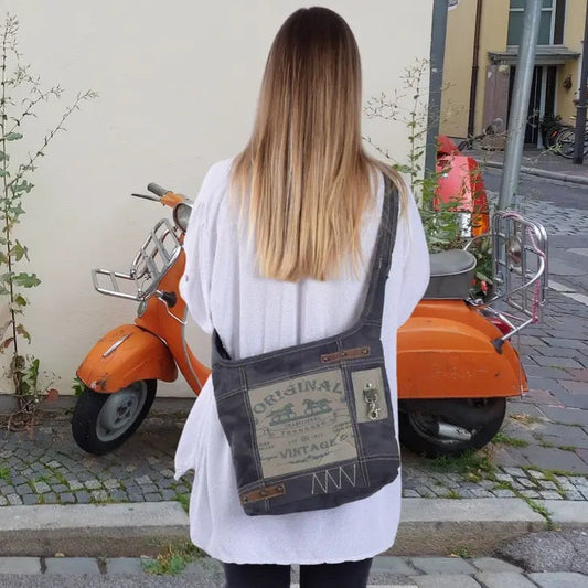 Tennesse Hobo Umhängetasche aus Baumwolle Canvas
