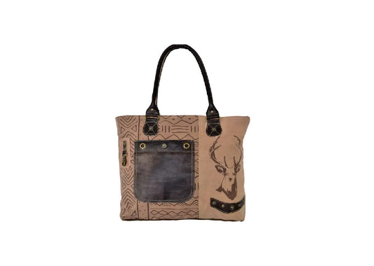 Domelo Shopper Handtasche mit Hirschmotiv