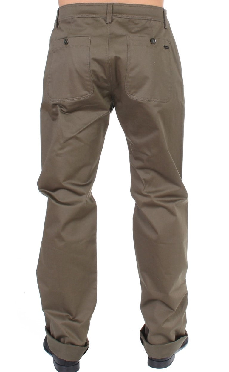 GF Ferre Grüne Cotton Stretch Comfort Fit Hose