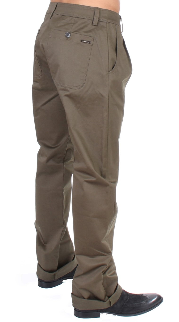 GF Ferre Grüne Cotton Stretch Comfort Fit Hose