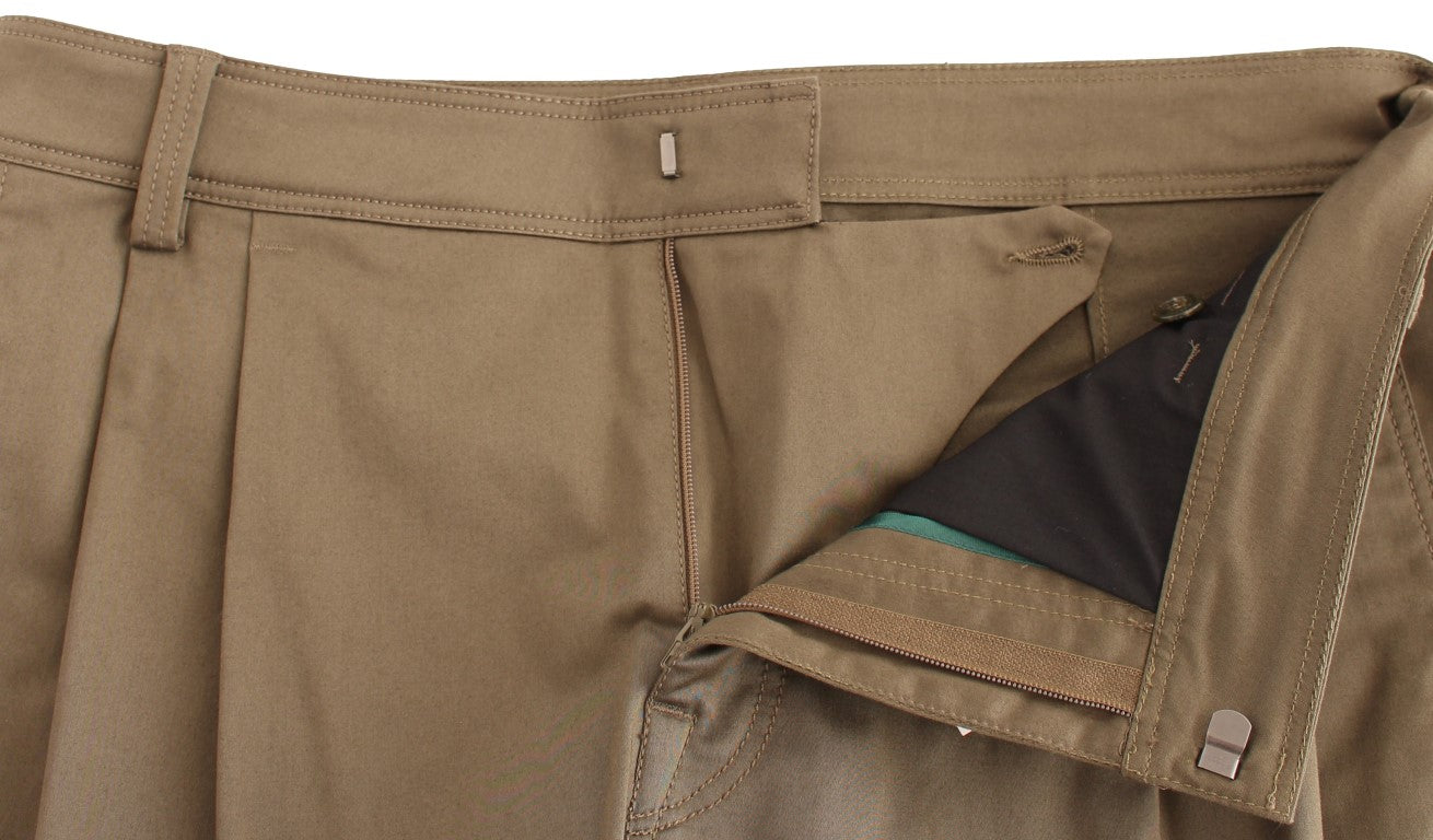GF Ferre Grüne Cotton Stretch Comfort Fit Hose