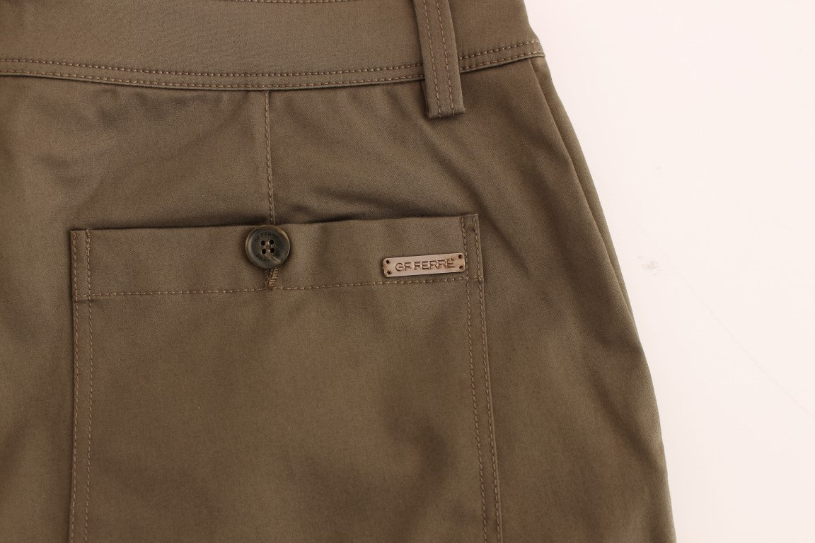 GF Ferre Grüne Cotton Stretch Comfort Fit Hose