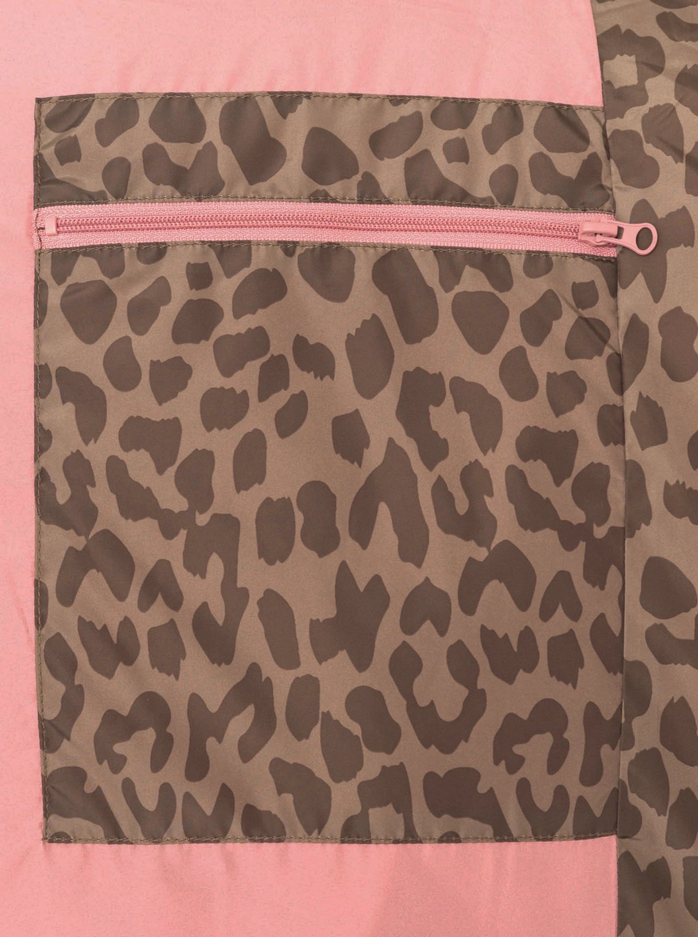 Langer Steppmantel "Leo AOP" Taupe