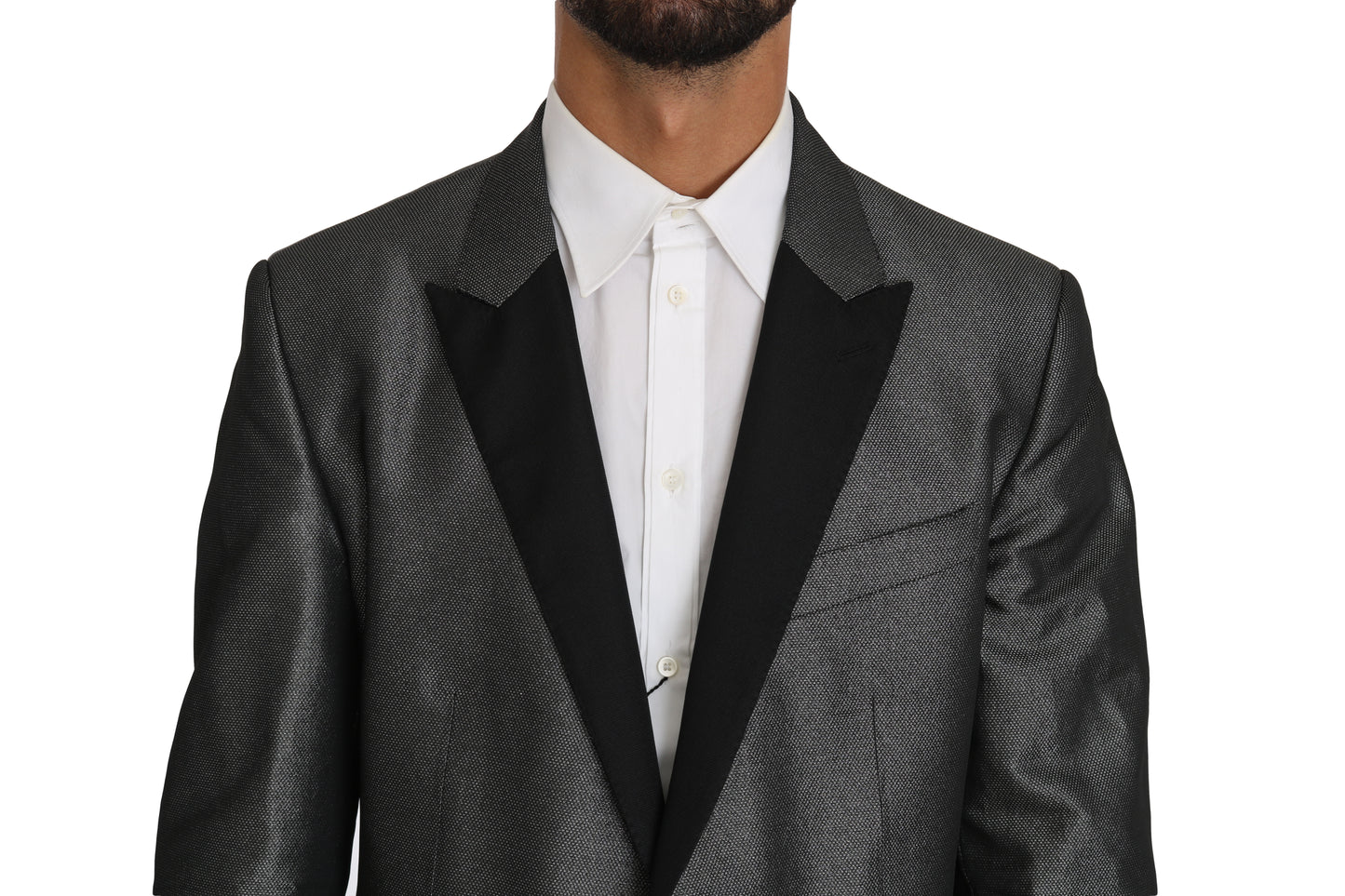 Dolce & Gabbana Grauer gemusterter MARTINI Anzug, 2-teilig