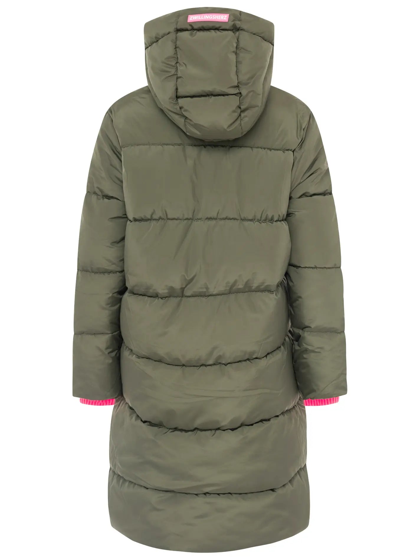 Langer Steppmantel "Cozy" Grün