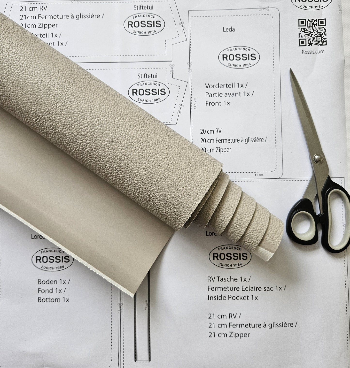 ROSSIS Näh-Kit Lux, Sand Linen