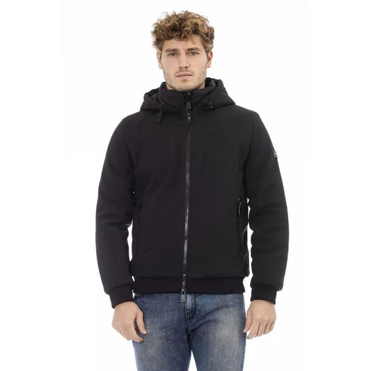 Black Polyester Hoody