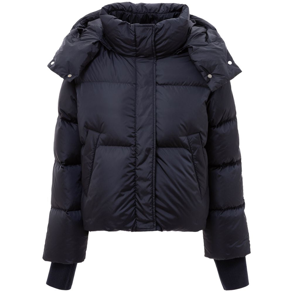 Blue Polyamide Jackets & Coat