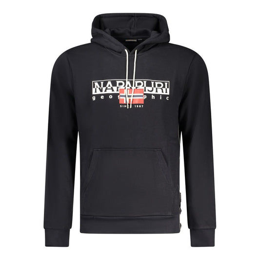 Black Cotton Men Sweater