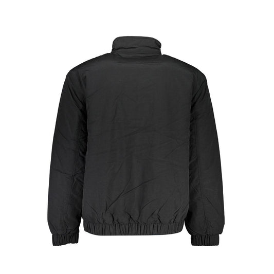 Black Recycled Nylon Men Jacket