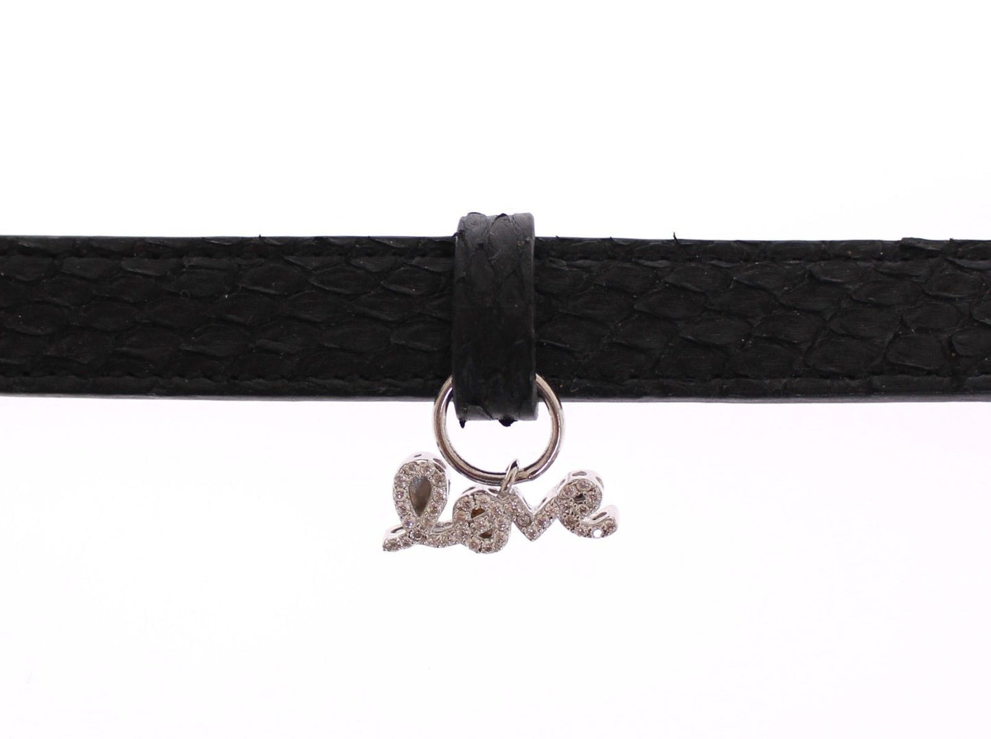 Nialaya Schlangenhaut CZ LOVE 925 Silberarmband