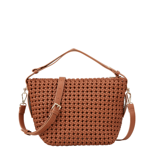 ROSSIS Charlotte Handgeknotet, Camel