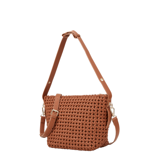ROSSIS Charlotte Handgeknotet, Camel