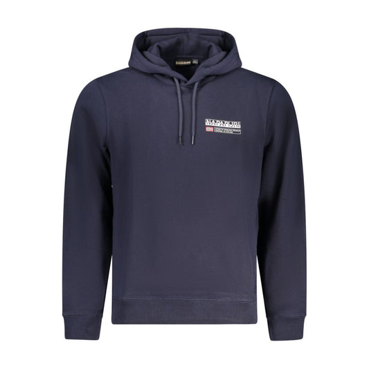 Blue Cotton Men Sweater