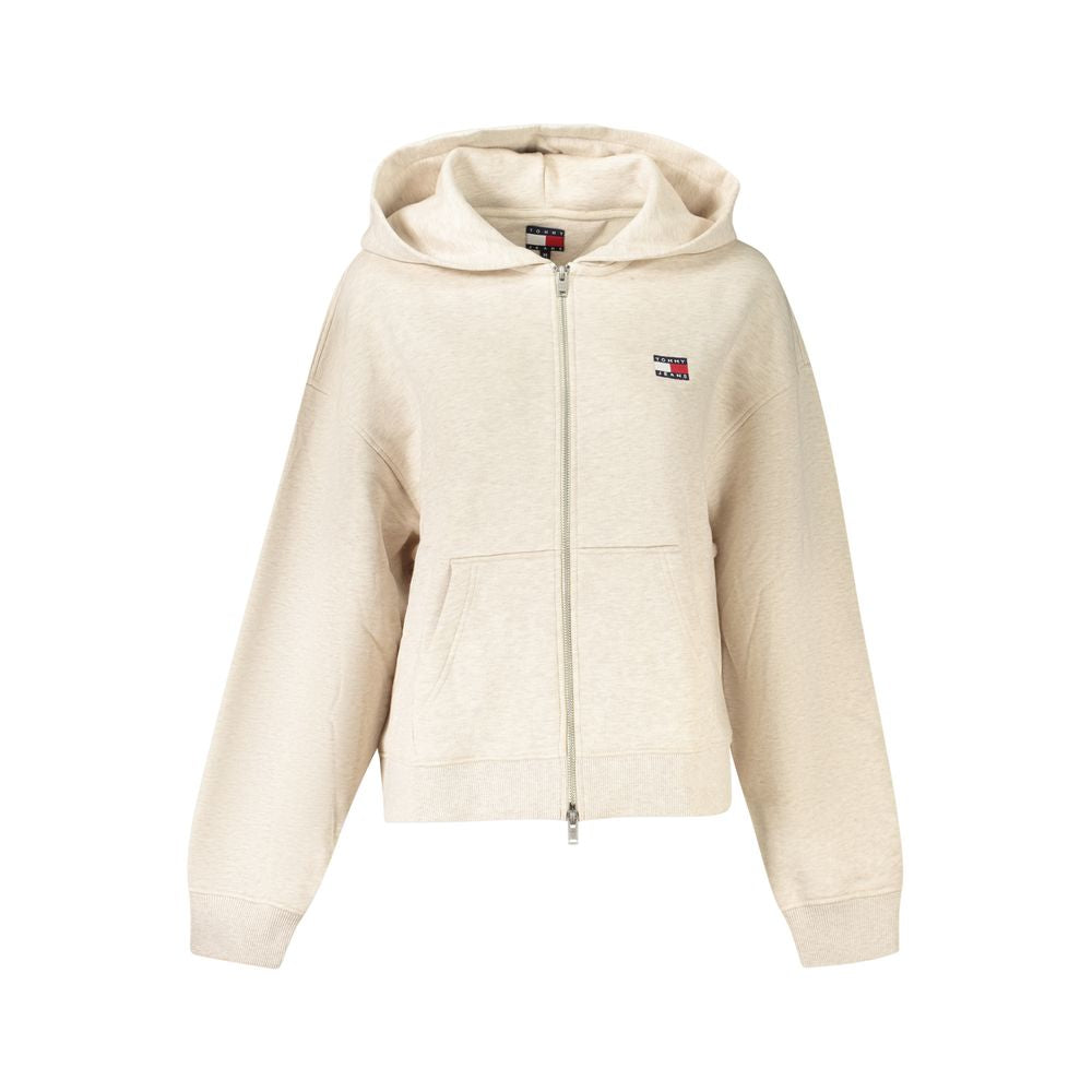 Beige Cotton Women Sweater