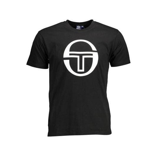 Black Cotton Men T-Shirt