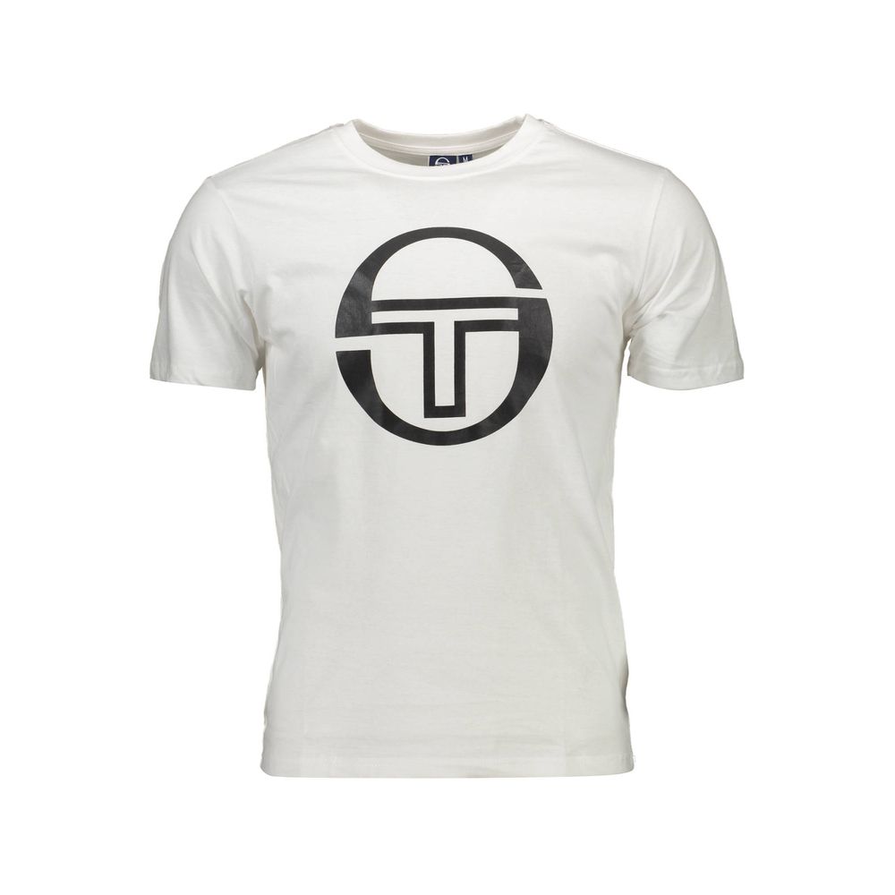 White Cotton Men T-Shirt
