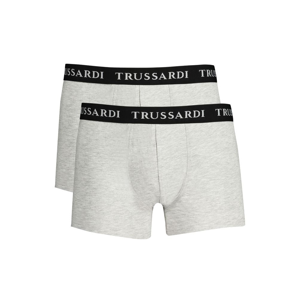Brown Cotton Men Boxer Underwear