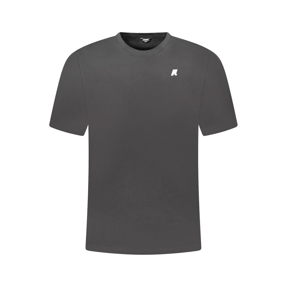 Black Cotton Men T-Shirt