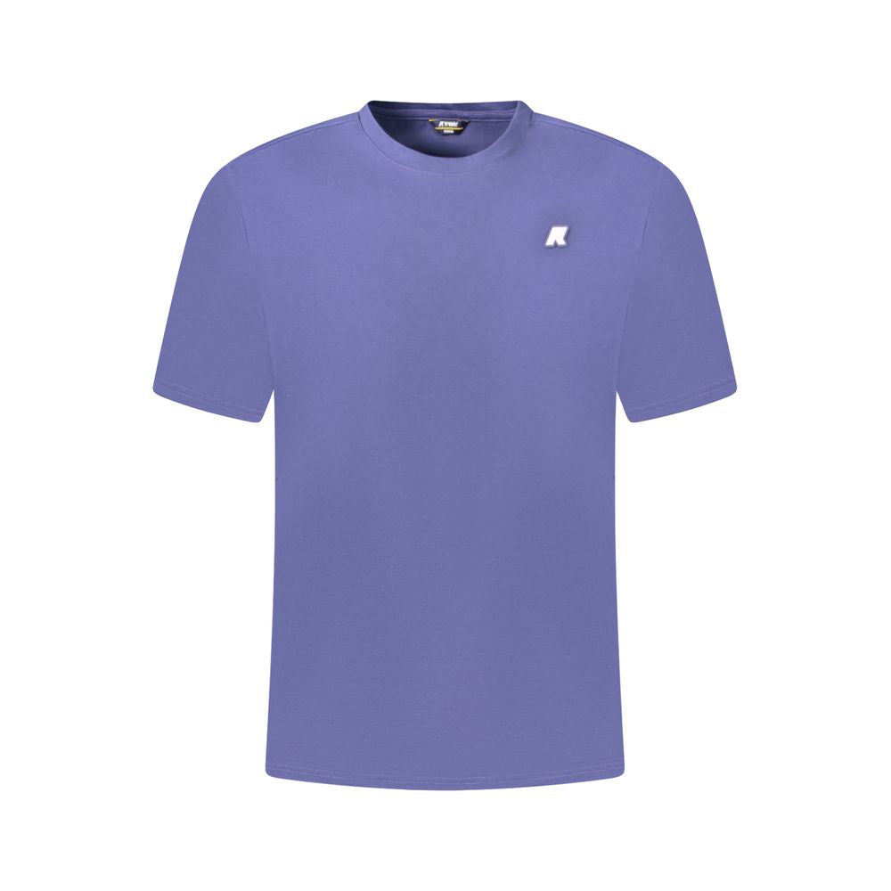 Blue Cotton Men T-Shirt