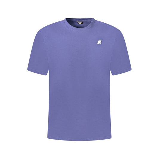 Blue Cotton Men T-Shirt