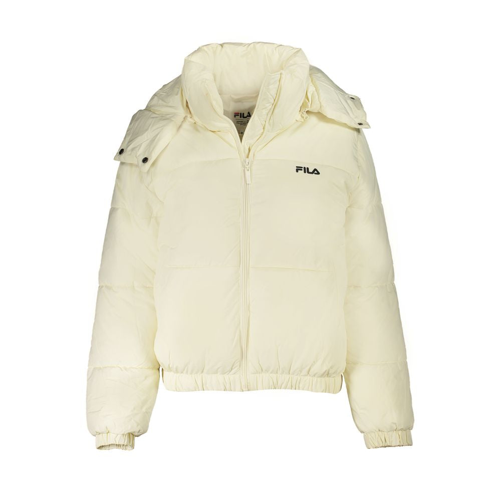 Beige Polyester Jackets & Coat