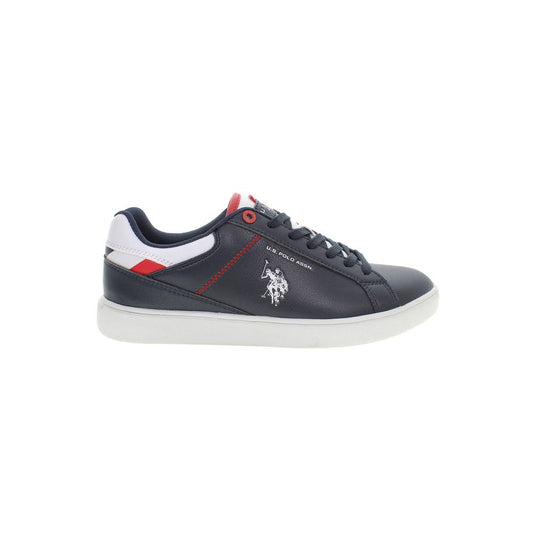 Blue Polyester Sneaker