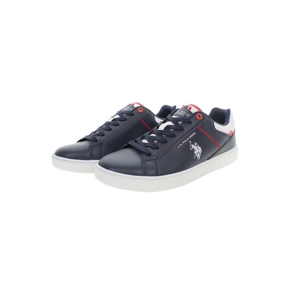 Blue Polyester Sneaker