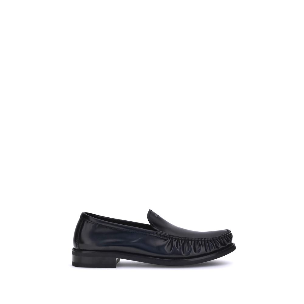 Brushed Leather Loafers
