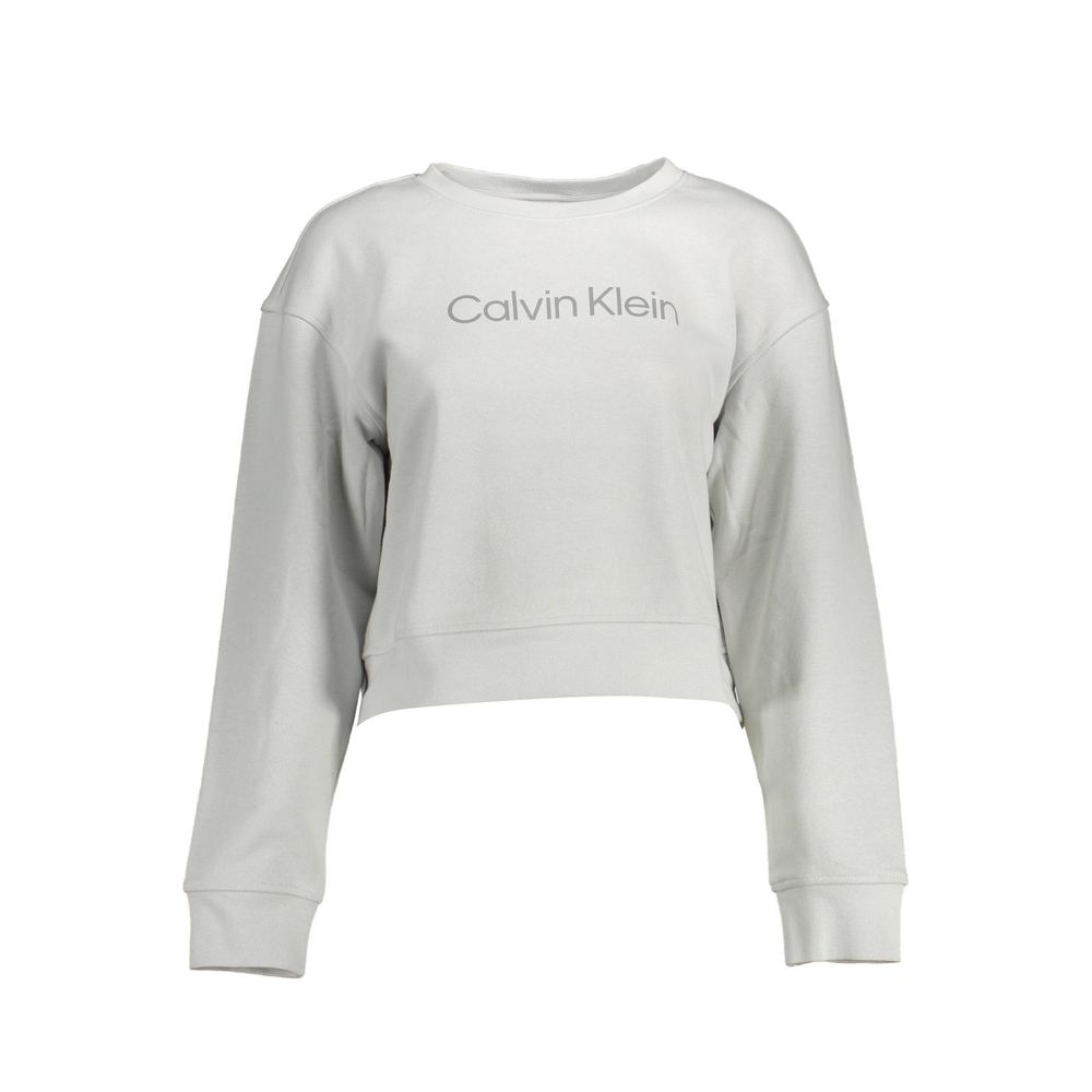 Gray Cotton Women Sweater