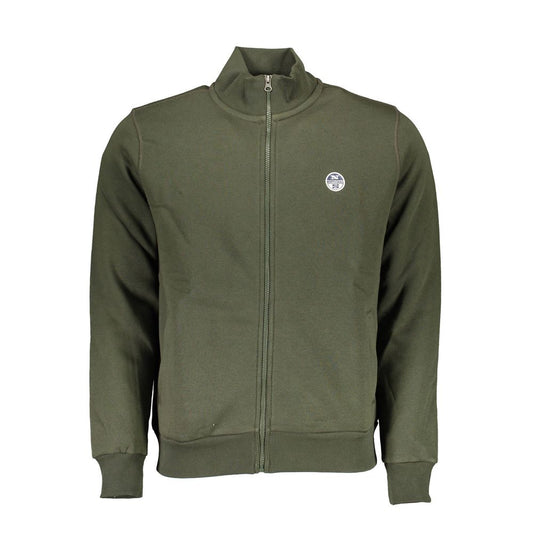 Green Cotton Men Sweater