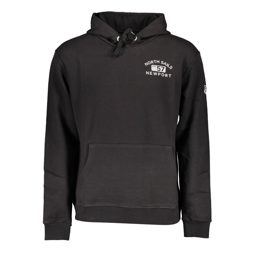 Black Cotton Men Sweater