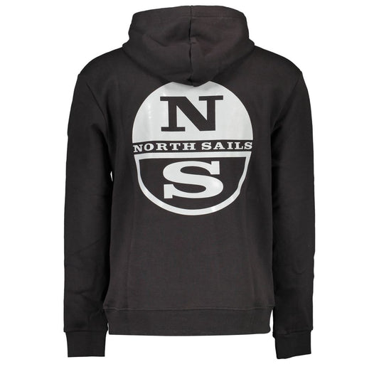 Black Cotton Men Sweater
