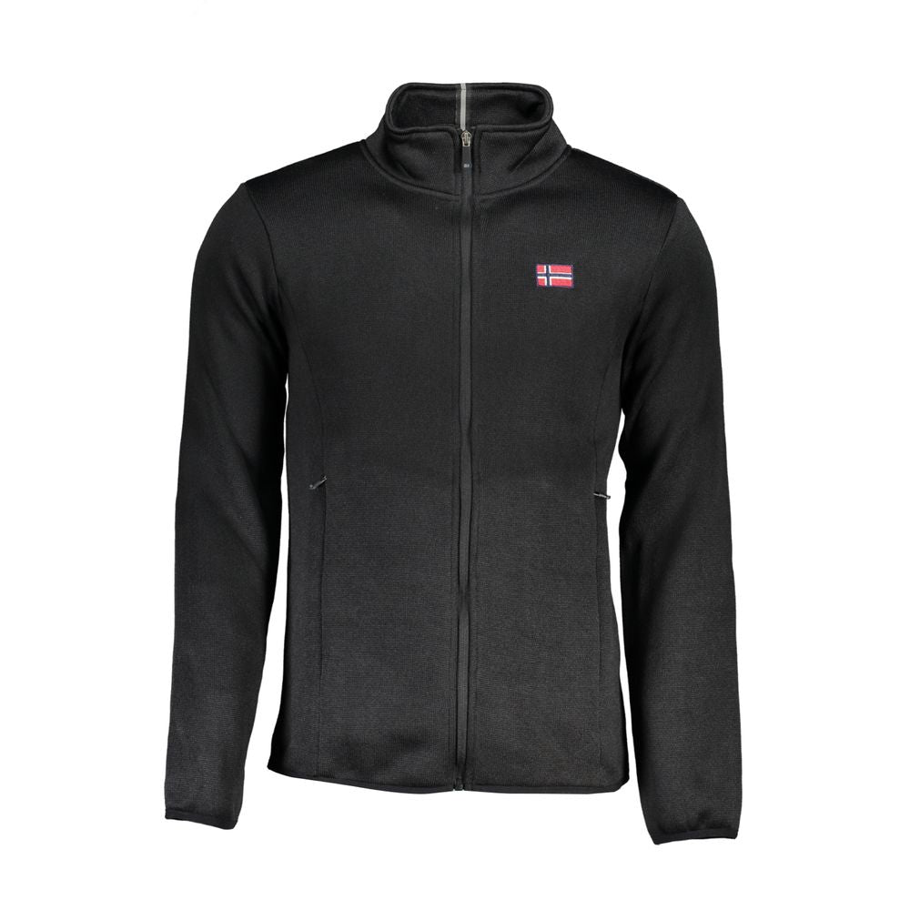 Black Polyester Sweatshirt