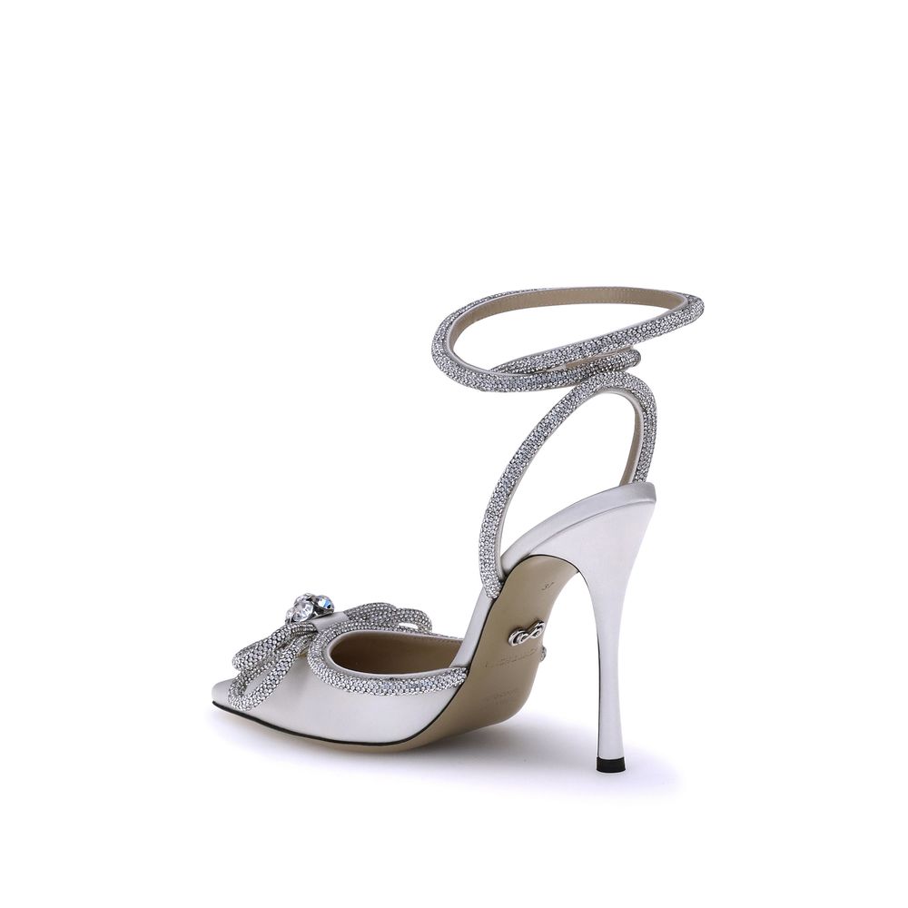 Silk Pumps with double bow