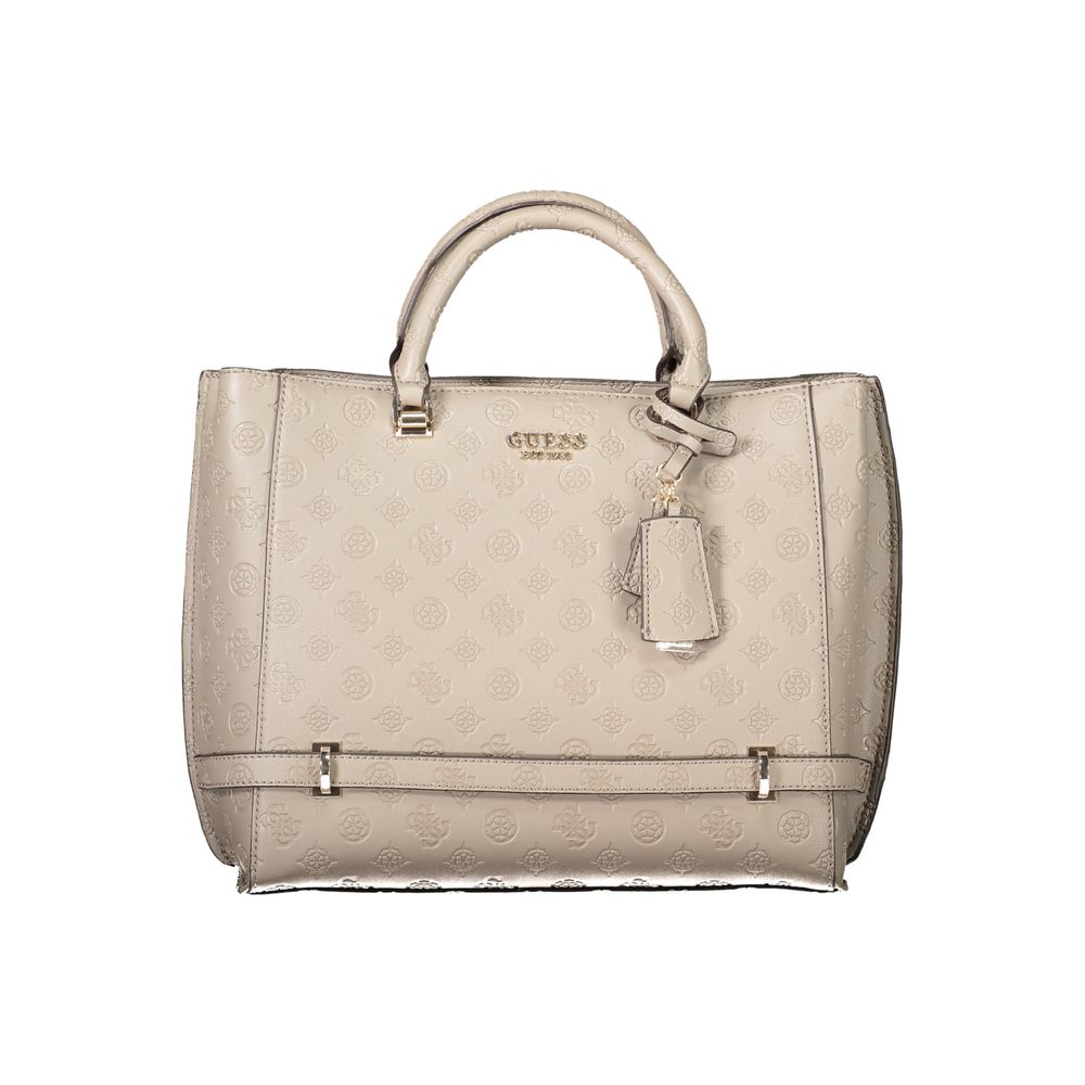 Brown Polyethylene Women Handbag