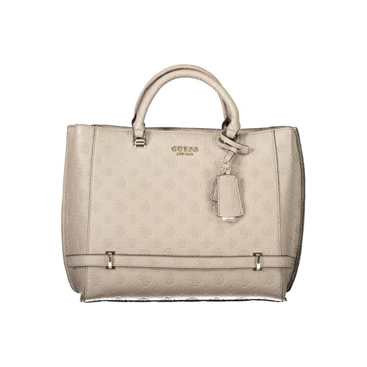 Brown Polyethylene Women Handbag