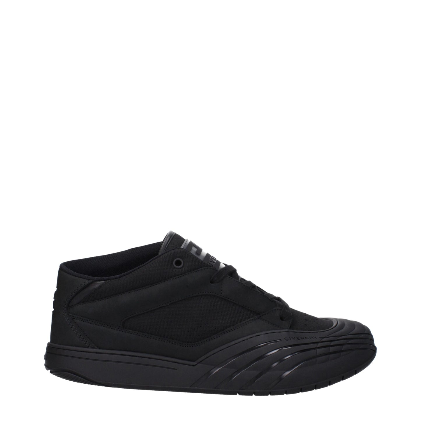 Black Fabric Low Tops